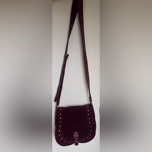 Ted Baker Plum Crossbody Saddle Bag